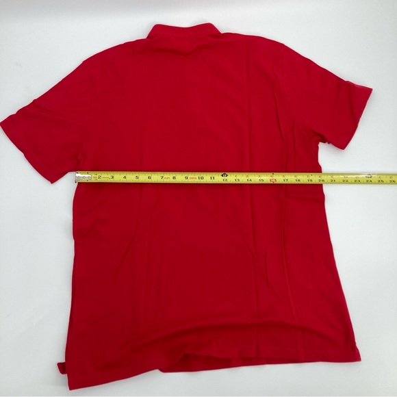 Ferrante Red Button Tee - Size Large - Picture 7 of 7